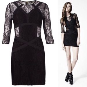 Allsaints Spitalfields Lace Mini sleeve Dress